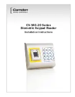 CAMDEN CV-940-20 Series Installation Instructions Manual preview