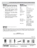 Предварительный просмотр 3 страницы CAMDEN CX-12 Installation Instructions Manual