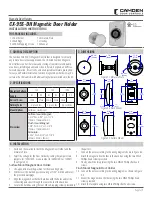 CAMDEN CX-95S-DH Installation Instructions предпросмотр