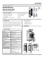 Предварительный просмотр 1 страницы CAMDEN CX-ED1079 Series Installation Instructions