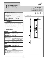 CAMDEN CX-ED1259-L Installation Instructions preview