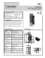 CAMDEN CX-ED1410 Installation Instructions preview