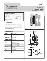 CAMDEN CX-ED2071 Installation Instructions preview