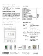 Предварительный просмотр 4 страницы CAMDEN Invision CV-601 MProx Installation Instructions