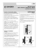 CAMDEN Sure-Wave CM-324 Installation Instructions preview