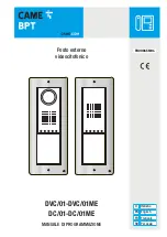 Preview for 1 page of CAME BPT 60090010 Programming Manual