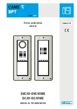 Предварительный просмотр 33 страницы CAME BPT 60090010 Programming Manual