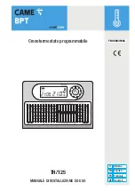 Предварительный просмотр 1 страницы CAME BPT 69406700 Installation And Use Manual