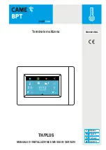 CAME BPT TH/PLUS Installation And Commissioning Manual preview