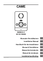 CAME 001CS1BNC0 Installation Manual preview