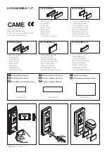 CAME 001DC00EGMA11 Manual preview