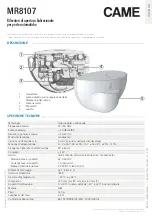 Предварительный просмотр 1 страницы CAME 818XG-0018 Quick Manual