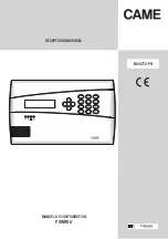 Предварительный просмотр 25 страницы CAME 846NC-0140 Configuration Manual