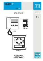 Preview for 1 page of CAME AGTMTMVKIT Installation Manual