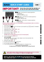 Preview for 8 page of CAME AMICO-S24 Quick Setup Manual