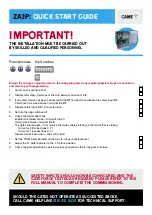 Preview for 8 page of CAME ATI-P3 Quick Setup Manual