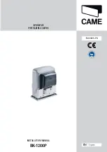 CAME BK-1200P Installation Manual preview