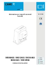 CAME BK Series Installation Manual preview