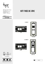 Preview for 1 page of CAME BPT KIT FREE DC A/01 Manual