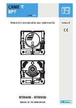 Preview for 17 page of CAME BPT MTMA/08 Programming Manual