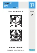 Preview for 25 page of CAME BPT MTMA/08 Programming Manual