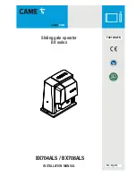 CAME BX704ALS Installation Manual preview