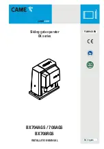 Предварительный просмотр 29 страницы CAME BX708RGS Installation Manual