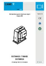 Предварительный просмотр 85 страницы CAME BX708RGS Installation Manual