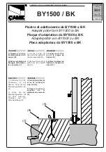 CAME BY1500/BK Manual предпросмотр