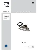 CAME FROG J Installation Manual preview