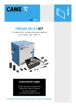 CAME FROGPLUS-S7 Quick Setup Manual preview