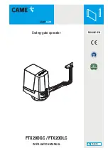 Preview for 1 page of CAME FTX20DGC Installation Manual