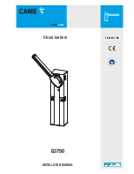 CAME G3750 Installation Manual preview