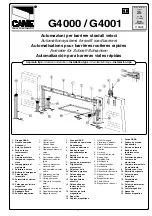 CAME G4000 Manual preview