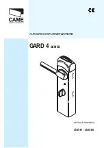 CAME G4041 Instruction Manual preview