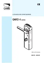 CAME GARD 4 SERIES Installation Manual preview