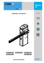 CAME GGT80AGS Installation Manual предпросмотр