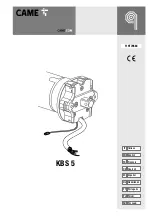 Предварительный просмотр 1 страницы CAME KBS 5 Manual