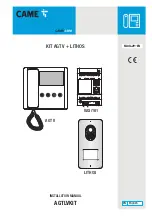 Preview for 1 page of CAME KIT AGT V + LITHOS Installation Manual