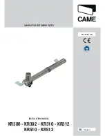 CAME KR302 Installation Manual preview
