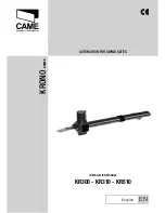 CAME KRONO KR300 Installation Manual preview