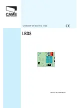 CAME LB38 Installation Manual preview