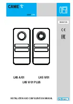 Preview for 1 page of CAME LHS A/01 Installation And Configuration Manual