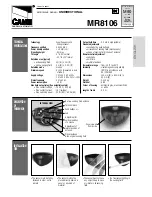 CAME MR8106 Installation Tips Manual preview