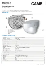 Предварительный просмотр 5 страницы CAME MR8106 Quick Manual