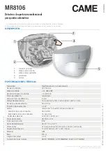 Preview for 17 page of CAME MR8106 Quick Manual