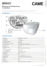 Предварительный просмотр 13 страницы CAME MR8107 Quick Manual