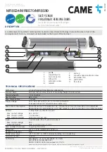 Предварительный просмотр 1 страницы CAME MR8570 User Manual