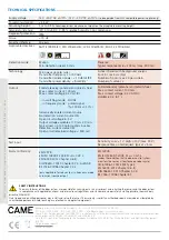 Preview for 8 page of CAME MR8700 Manual