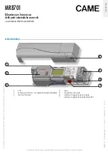 Preview for 1 page of CAME MR8701 Manual